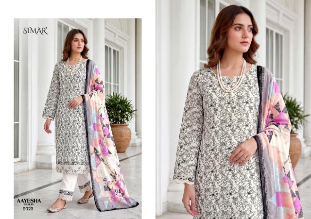 Glossy simar aayesha ladies dress material wholesale market